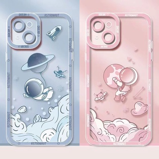 เคสมือถือ แบบนิ่ม ลายนักบินอวกาศ UFO สําหรับ VIVO Y53S Y51 Y51A Y31 2021 Y33S Y21S Y21 Y52 Y72 5G Y15S Y15A Y20 Y20i Y12S Y12A Y20s G Y30 Y50 Y30i Y12 Y15 Y17 U10