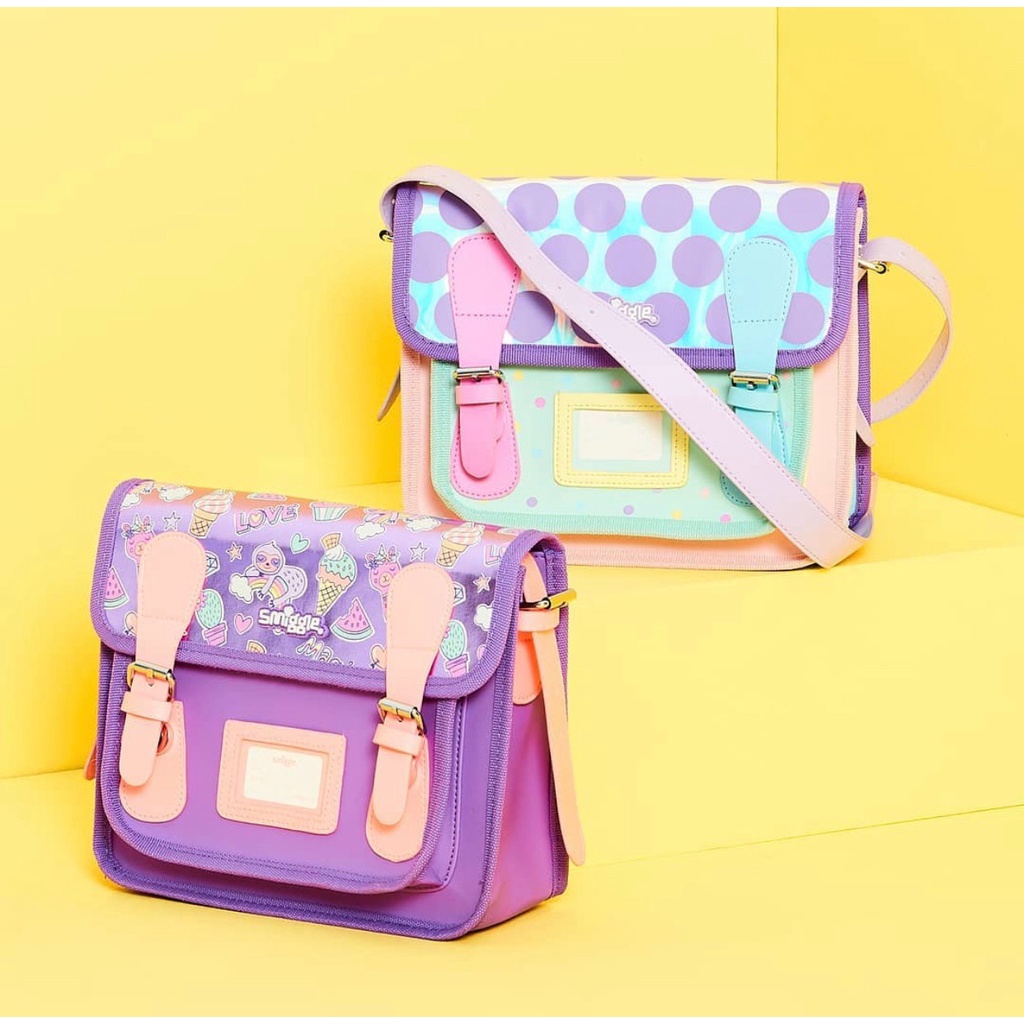 พร้อมส่ง ของแท้จากออสเตรเลีย Smiggle Mini Satchel Bag กระเป๋าสะพายข้าง สีสันสดใส