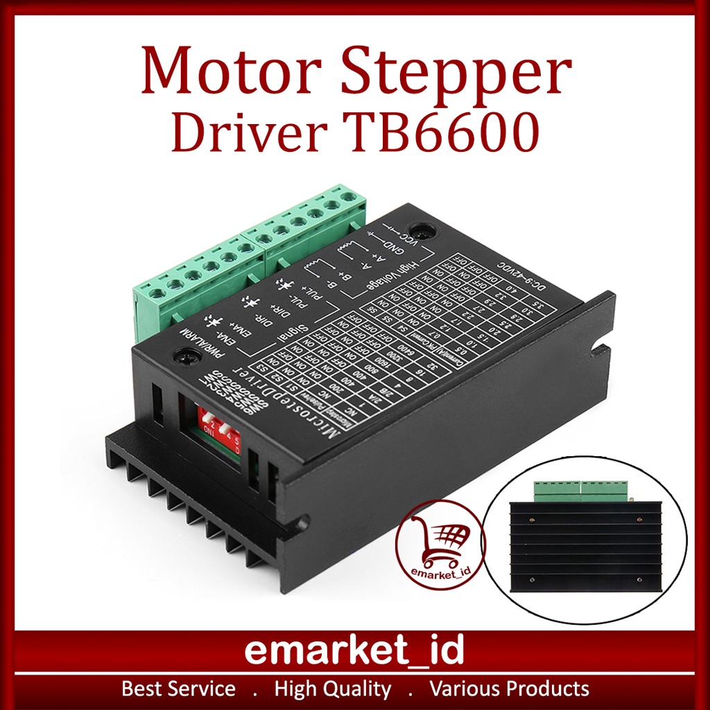 Stepper Motor Driver TB6600 4A / Microstep Controller ไมโครสเต็ปแกนเดี่ยวบาง 32