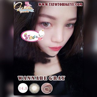 Wannabe Gray by TATOTO Contact Lenses บิ๊กอาย #324