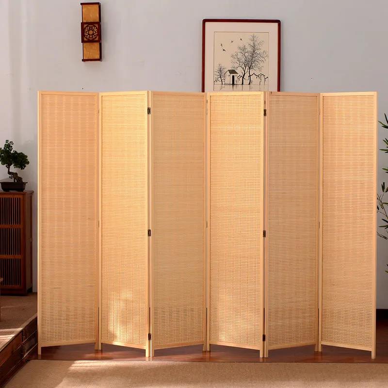 【ฉากกั้นห้อง】ส่งฟรี+ส่งขาตั้ง ฉากไม้ ฉากไม้กั้นห้อง แบบญี่ปุ่น (สูง150/180/200)กันน้ำและกันแสง ฉากกั้นห้องนั่งเล่น