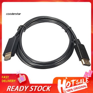 ✾Rxsc✾อะแดปเตอร์สายเคเบิ้ล พอร์ตจอแสดงผล HD 1080P DP Male to HDMI Male AV ยาว 1.8 เมตร สําหรับคอมพิวเตอร์ แล็ปท็อป