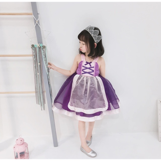 เดรส สไตล์ เจ้าหญิง สีม่วง / Z51