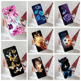 เคสโทรศัพท์มือถือ แบบนิ่ม พิมพ์ลายผีเสื้อ สําหรับ Samsung Galaxy J7 Core J5 2015 J7 2015 J700H