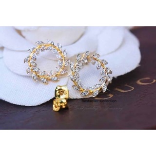 ต่างหูเพชร cz แท้งาน hiend jewelry grade