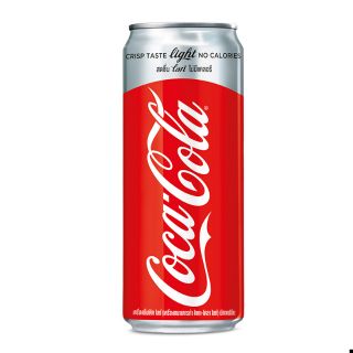 โค้ก ไลท์ ไม่มีแคลอรี่ น้ำอัดลม กระป๋อง Coke Light Can 325มล.