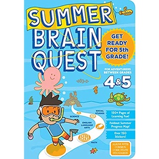 Summer Brain Quest between Grades 4 &amp; 5 (Summer Brain Quest) (CSM STK PA) สั่งเลย!! หนังสือภาษาอังกฤษมือ1 (New)