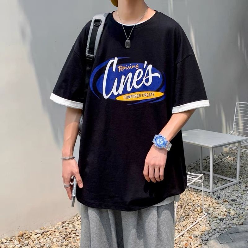 พร้อมส่ง เสื้อทีเชิร์ตเสื้อยืดคอกลมแฟชั่น