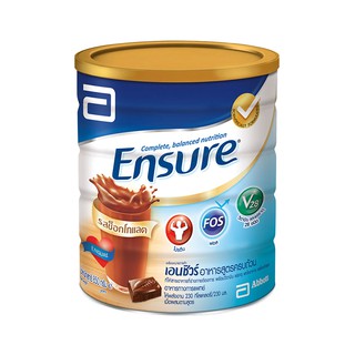 เอนชัวร์ นมผง รสช็อคโกแลต 850 กรัม Ensure Milk Powder Chocolate 850g.