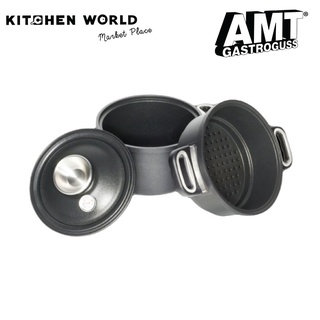 AMT 1424-E-SET Pot D24xH14 cm, Lid and Steamer / หม้อ+ที่นึ่ง