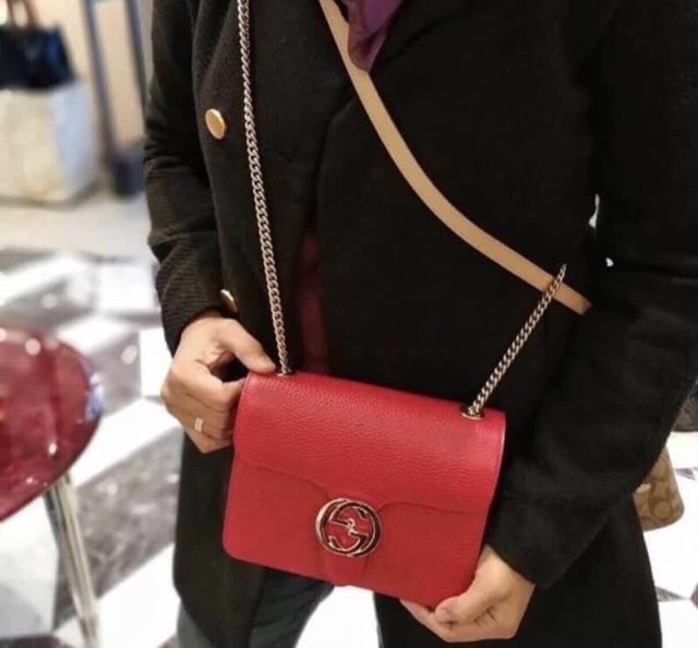 gucci gg interlocking small shoulder bag