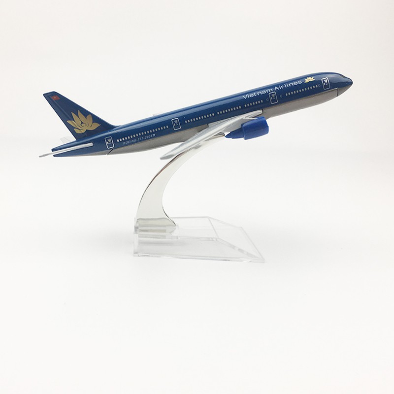โมเดลเครื่องบิน Vietnam Airlines Boeing 777 ขนาด 16 ซม. ทำด้วยเหล็กอัลลอย สวย งานละเอียด - ของเล่น ข