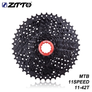 Ztto เทปคาสเซ็ตจักรยาน MTB 11S 11-42T 11speed k7 BLACK 11S 42T ฟรีล้อ 11V k7 สําหรับ M7000 M8000 M9000