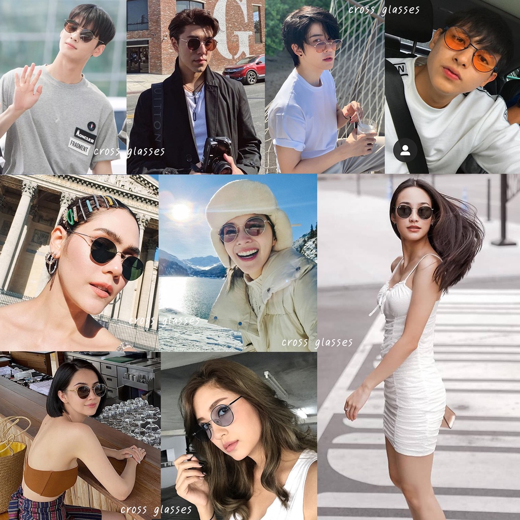 แว่นกันแดด ทรงหยดน้ำ คุณภาพดี UV400 ดีไซน์สวย สไตล์เกาหลี SGUV18 รูปที่ 7