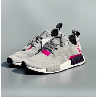 ของแท้💯รองเท้า Adidas NMD R1 สีเทา/ชมพู พร้อมส่ง