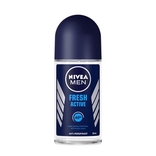 🔥D - day!! NIVEA ฟอร์เมน โรลออน เฟรช แอคทีฟ 50 มล. 🚚พร้อมส่ง!! 💨