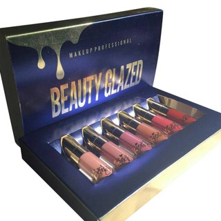 Beauty glazed ลิปกลอส 6 ชิ้น / ชุด