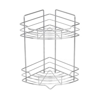 ✨นาทีทอง✨ ตะแกรงวางของเข้ามุม 2 ชั้น KASSA KS-16058 20x20x35 โครม Selected 🚚พิเศษ!!✅