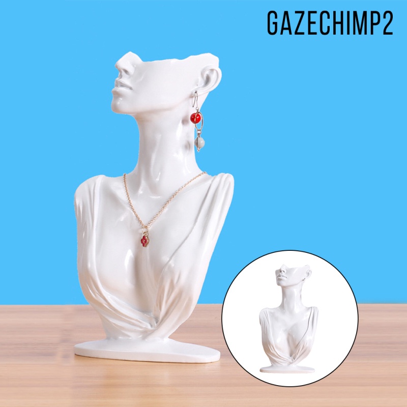 [GAZECHIMP2] หุ่นเรซิ่น โชว์ต่างหู สร้อยคอ เครื่องประดับ สําหรับผู้หญิง