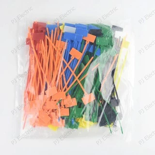 100 เส้น 7 สี Marker Tie เคเบิ้ลไทร์แบบมีป้าย สายรัดแบบมีป้าย สายรัดไนล่อน( Nylon Cable Tie)