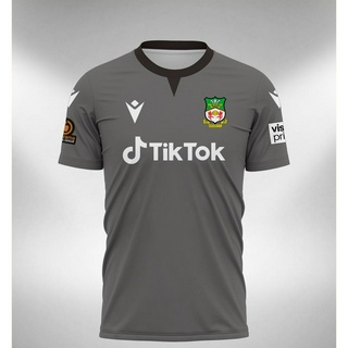 เสื้อกีฬาแขนสั้น ลายทีม Wrexham Jersey GK 2022 2023