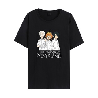 เสื้อยืดแขนสั้น คอกลม พิมพ์ลายอนิเมะ Promised Neverland Season 2 เข้ากับทุกการแต่งกาย แฟชั่นฤดูร้อน สําหรับผู้ชาย และผู้