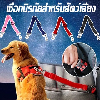 พร้อมส่งจ้า สุนัข เข็มขัดนิรภัยสำหรับสุนัข ที่รักของคุณ สามารถปรับระยะได้ / Dog Seat Belt