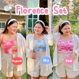 [สาวอวบ] Florence Set รุ่นใหม่ เซ็ทสาวอวบ ใส่ไปทะเล ใส่ไปเที่ยว ไปคาเฟ่ ถ่ายรูปยังไงก็ปังงงง