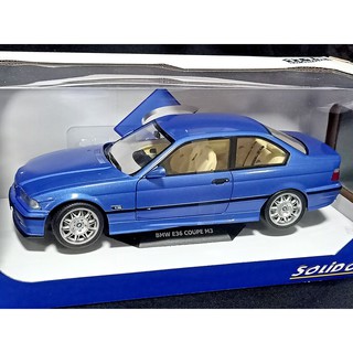 โมเดลรถBMW 1:18  โมเดลรถE36 1/18 โมเดลรถ solido 1:18 โมเดลรถBMWE36 1/18 M3 สีน้ำเงิน ราคา OK โมเดลรถของขวัญ