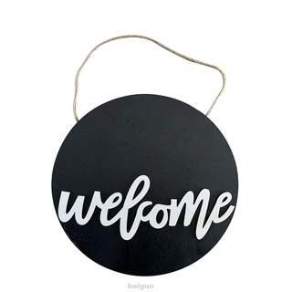 ป้ายไม้ Welcome Hello Living Room DIY สไตล์วินเทจ สําหรับแขวนตกแต่งหน้าต่าง ประตูบ้าน ในร่ม กลางแจ้ง