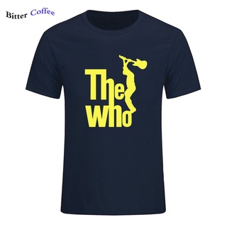 เสื้อยืดครอปขายดี เสื้อยืดแขนสั้น พิมพ์ลายวง The Who สไตล์วินเทจ เรโทร สําหรับผู้ชายS-5XL