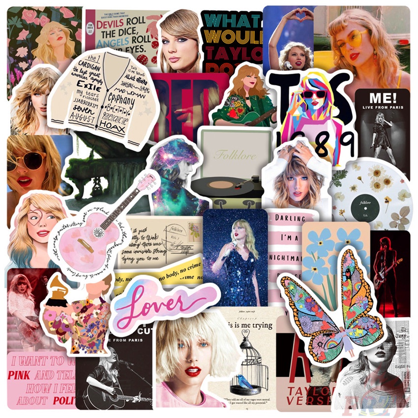 ❉ T.aylor S.wift - Series 05 Popular & Country Music Singer สติ๊กเกอร์ ❉ 50Pcs/Set Superstar DIY Fashion Decals Doodle สติ๊กเกอร์