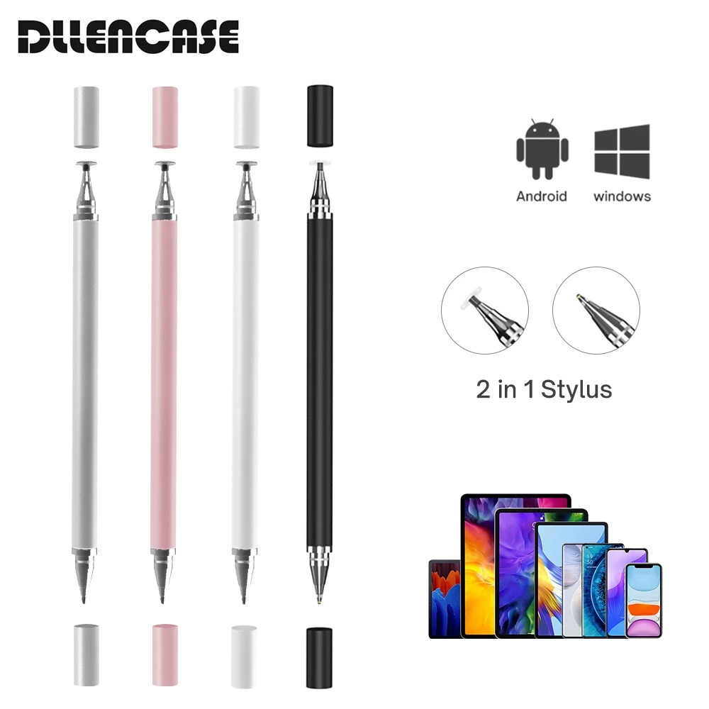 Dllencase ปากกาสัมผัสหน้าจอ 2 In 1 สำหรับ iOS Android iPad A190