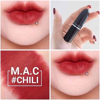 Beauty-Siam แท้ทั้งร้าน !! แบ่งขายลิปสติก MAC LIPSTICK สี M.A.C RED แบ่งขายใส่กระปุก แถมแปรงทาลิปฟรี แท้100%