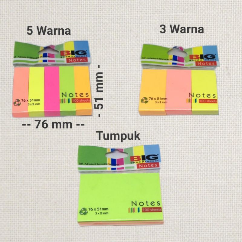 Sticky Note / Memo Stick / BIG Echelon Note Stick 51x76mm