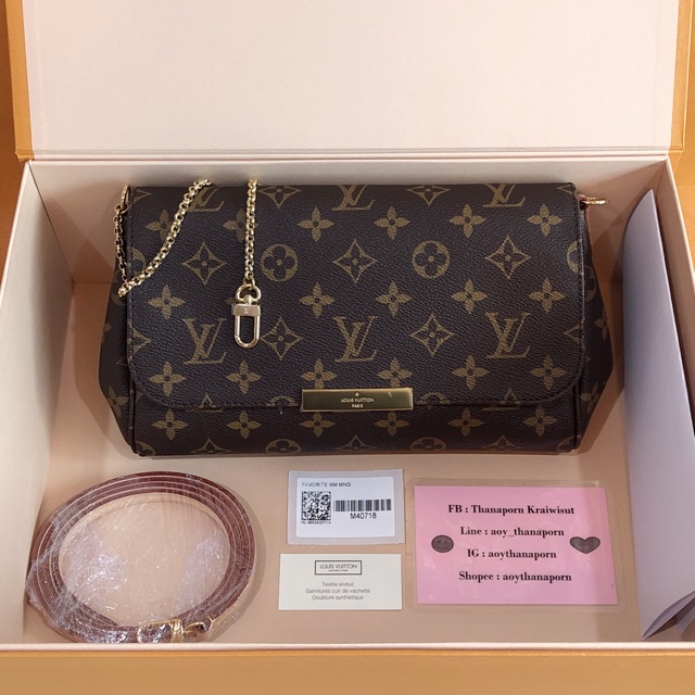 🎁🎁 New Lv Favorite mm mono dc19 full set with receipt