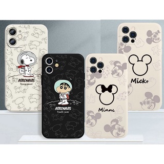 เคส Huawei Y7A Y9 Y9S Y6P Y7 Y6 Y6S Y5 Nova 3i 5T Pro Prime 2018 2019 2020 Anti-shock Silicone Straight Edge Camera Lens Protector Minnie Cartoon Soft Case Full Cover