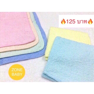 12 ผืน 125 บาท เท่านั้นจ้า‼️ ผ้าขนหนู ผ้าเช็ดหน้า ขนาดเล็ก 11x11 นิ้ว ซึมซับน้ำดี สีสันสดใส