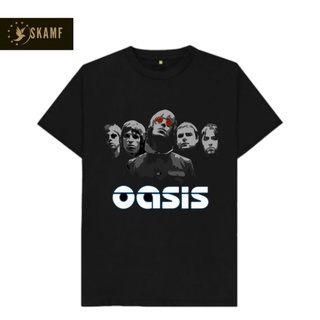 เสื้อยืดผ้าฝ้ายพิมพ์ลายขายดี Oasis เสื้อยืด - DEFINITELY MAYBE / Premium Tshirt oasis / เสื้อยืด band / ห้ามมองย้อนกลับไ