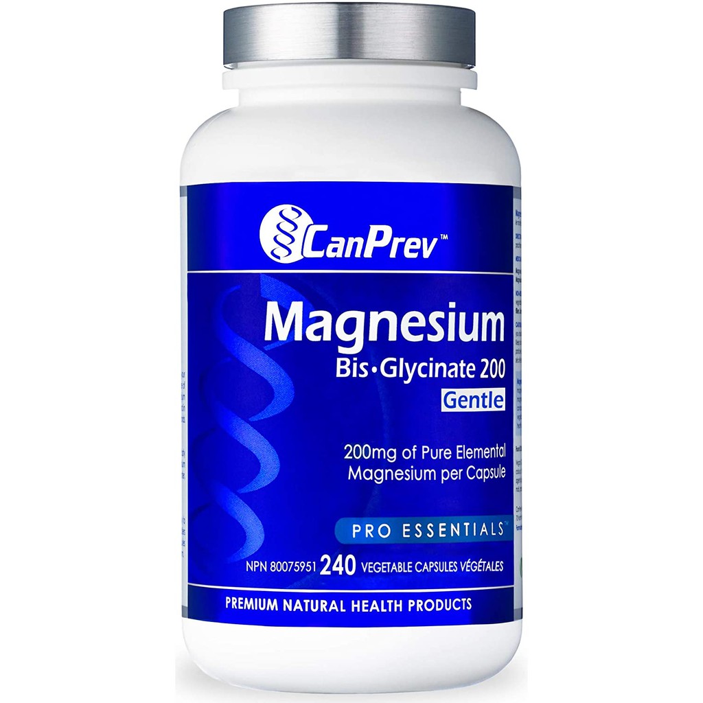 CanPrev Magnesium BisGlycinate 200, Veggie Capsules, 240 Count tDml