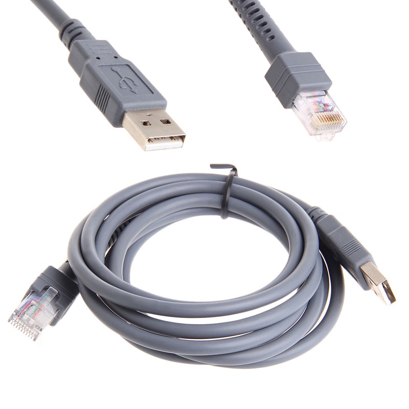 R* สายเคเบิ้ล Usb สัญลักษณ์บาร์โค้ด 2 เมตร Ls1203 Ls2208 Ls4208 Ls3008 Cba-U01-S07Zar
