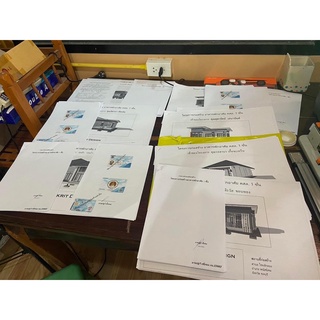 แบบบ้านชั้นครึ่งโมเดิร์น2 นิน 2 น้ำ ครัว รับแขก