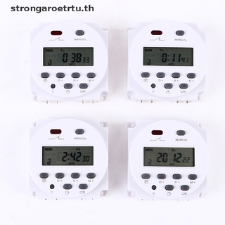 【strongaroetrtu】รีเลย์สวิตช์ตั้งเวลาดิจิทัล Lcd 220V 110V 24V 12V CN101A