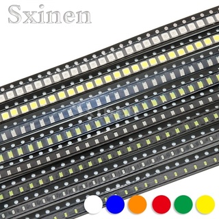 ไดโอดเปล่งแสง 0603 0805 1206 3528 5050 5730 SMD LED สีแดง เหลือง เขียว ขาว ฟ้า ส้ม 100 ชิ้น ต่อล็อต