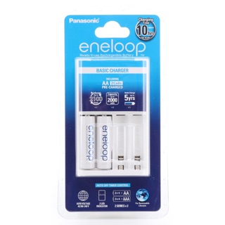 ชุดชาร์จ Panasonic Eneloop +ถ่านชาร์จ Eneloop AA2ก้อน