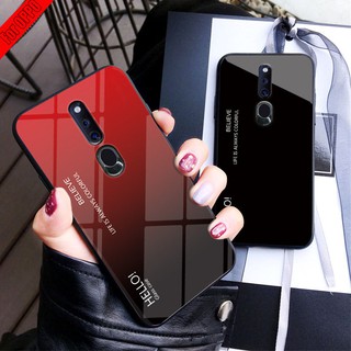 💗💗เคสโทรศัพท์มือถือแบบไล่โทนสีสําหรับ Oppo F 11 Pro Oppof 11 / Realme 3 C 2เคส