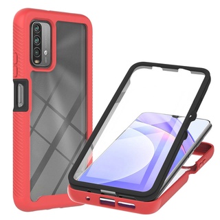 เคสคริสตัล หน้าจอ 360 องศา สําหรับ Xiaomi Redmi Note 9T 5G Case Mi T9 9 Power Bumuper