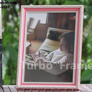 กรอบรูปสีชมพู TURBO FRAMEผลิตและจำหน่ายกรอบรูป A-4 , 8x12" และ 8x10" ,6x8" , A5*MADE IN THAILAND*พร้อมกระจก+ขาตั้ง