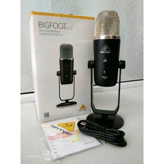 BEHRINGER BIGFOOT MIC STUDIO ไมค์คอนเดนเซอร์เชื่อมต่อผ่าน USB เหมาะสำหรับงาน Podcasting, Streaming, VoIP &amp; More BIGFO...