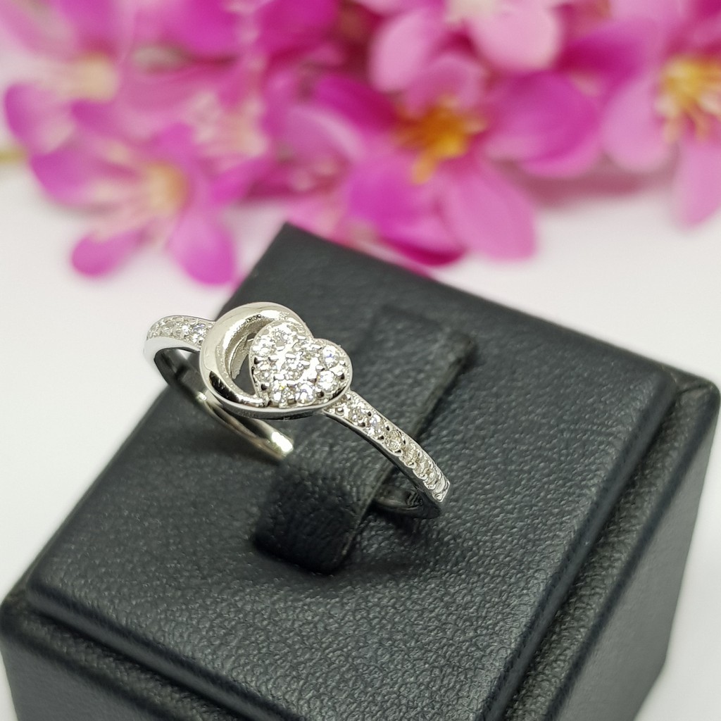 Memorine Jewelry แหวนเงินแท้ 925 ฝังเพชรสวิส (CZ) : ONLR247 รูปที่ 5